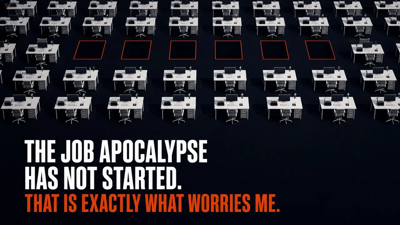 The job apocalypse hasn’t started. That’s what worries me.